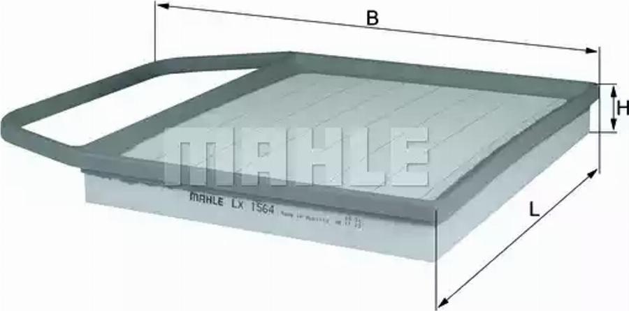 KNECHT LX 1564 - Ilmansuodatin inparts.fi