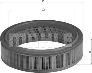 KNECHT LX 158 - Ilmansuodatin inparts.fi