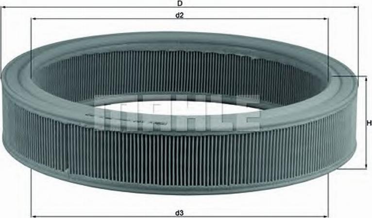 KNECHT LX 104 - Ilmansuodatin inparts.fi