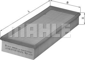 KNECHT LX 106 - Ilmansuodatin inparts.fi