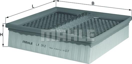 KNECHT LX 312 - Ilmansuodatin inparts.fi