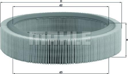 KNECHT LX 317 - Ilmansuodatin inparts.fi