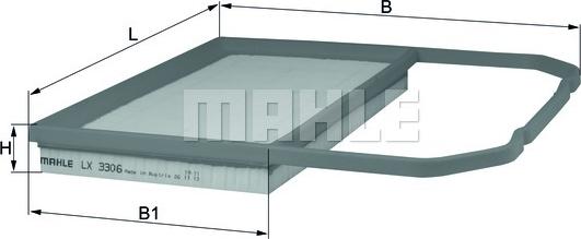 KNECHT LX 3306 - Ilmansuodatin inparts.fi