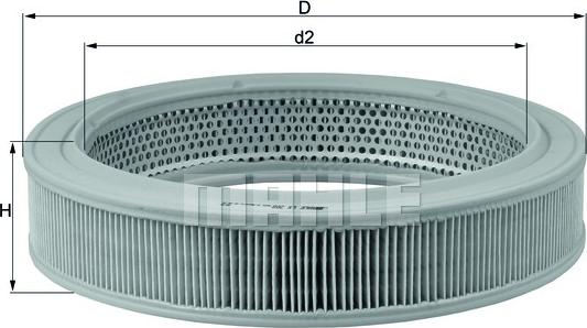 KNECHT LX 208 - Ilmansuodatin inparts.fi