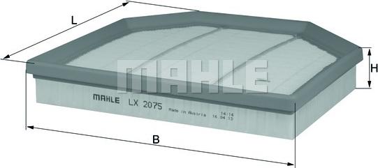 KNECHT LX 2075 - Ilmansuodatin inparts.fi