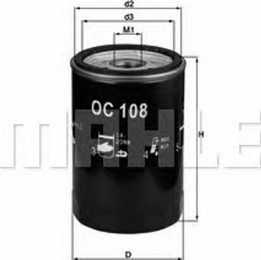 KNECHT OC108 - Suodatin, työhydrauliikka inparts.fi