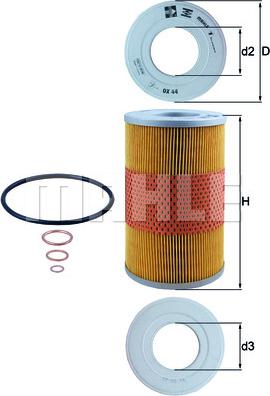 KNECHT OX 44D - Öljynsuodatin inparts.fi