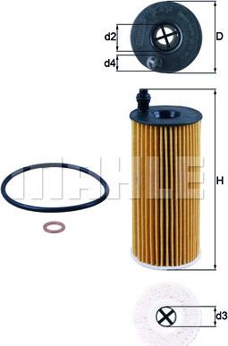 KNECHT OX 404D - Öljynsuodatin inparts.fi