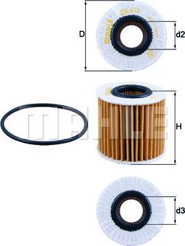 KNECHT OX 414D2 - Öljynsuodatin inparts.fi