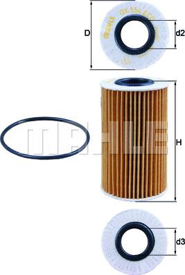 KNECHT OX 554D1 - Öljynsuodatin inparts.fi