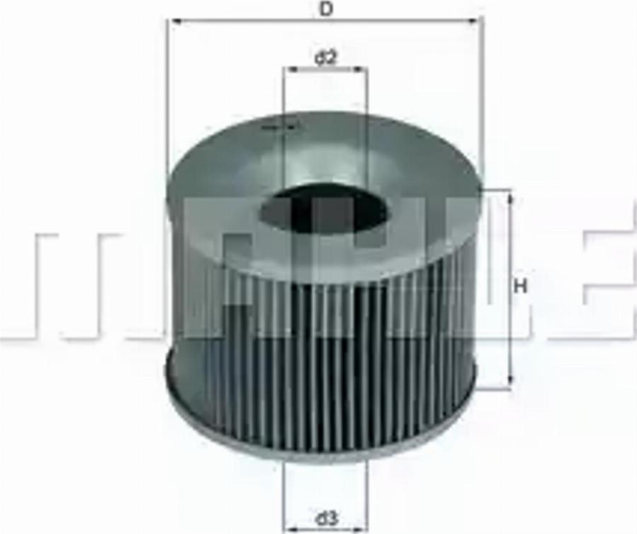 KNECHT OX 61D - Öljynsuodatin inparts.fi