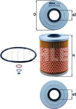 KNECHT OX 68D - Öljynsuodatin inparts.fi