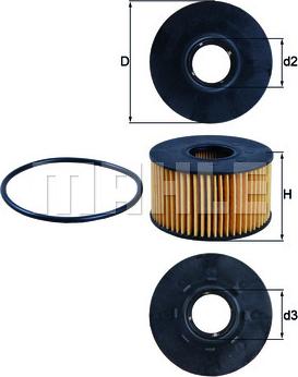 KNECHT OX 191D - Öljynsuodatin inparts.fi