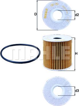 KNECHT OX 192D - Öljynsuodatin inparts.fi