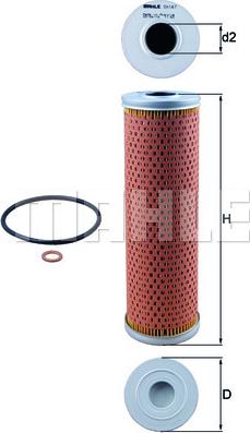 KNECHT OX 147D - Öljynsuodatin inparts.fi