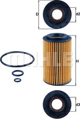 KNECHT OX 153/7D1 - Öljynsuodatin inparts.fi