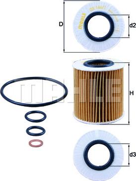 KNECHT OX 166/1D - Öljynsuodatin inparts.fi