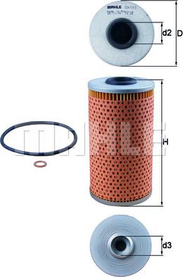 KNECHT OX 103D - Öljynsuodatin inparts.fi