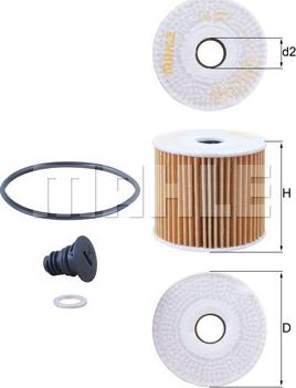 KNECHT OX 1077D - Öljynsuodatin inparts.fi