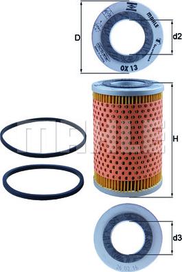 KNECHT OX 13D - Öljynsuodatin inparts.fi