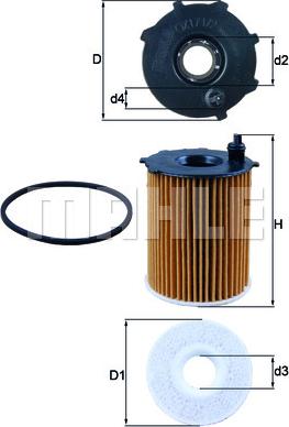 KNECHT OX 171/2D - Öljynsuodatin inparts.fi