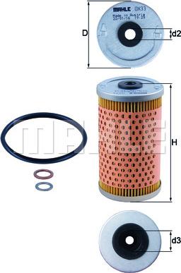 KNECHT OX 33D - Öljynsuodatin inparts.fi