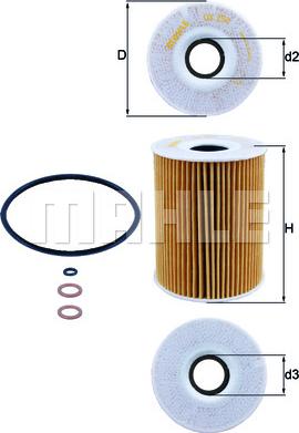 KNECHT OX 254D3 - Öljynsuodatin inparts.fi