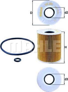 KNECHT OX 203D - Öljynsuodatin inparts.fi