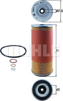 KNECHT OX 75D - Öljynsuodatin inparts.fi