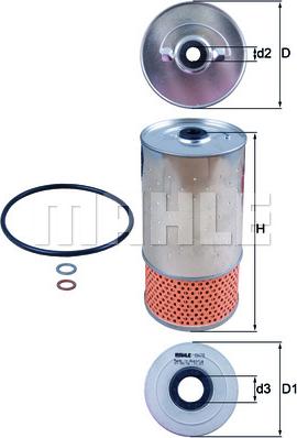 KNECHT OX 78D - Öljynsuodatin inparts.fi