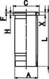 Kolbenschmidt 89847110 - Sylinteriputki inparts.fi