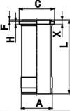 Kolbenschmidt 89540110 - Sylinteriputki inparts.fi