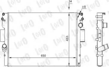 Loro 022-017-0007 - Jäähdytin,moottorin jäähdytys inparts.fi