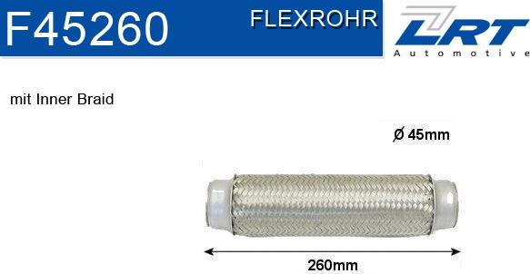 LRT F45260 - Joustoputki, pakoputkisto inparts.fi
