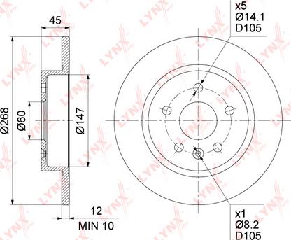 Kavo Parts BR-1219-C - Jarrulevy inparts.fi