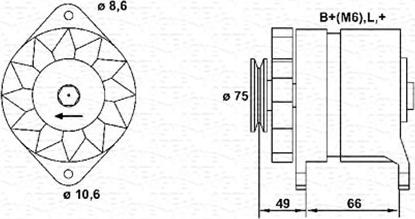 Magneti Marelli 944356106010 - Laturi inparts.fi