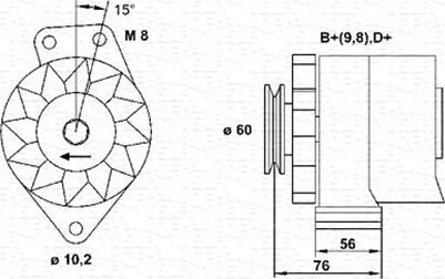 Magneti Marelli 944356217010 - Laturi inparts.fi