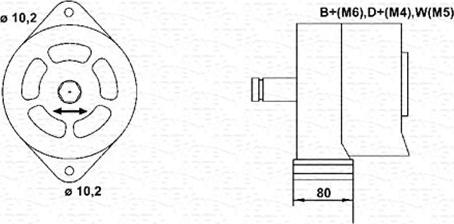 Magneti Marelli 944356231010 - Laturi inparts.fi