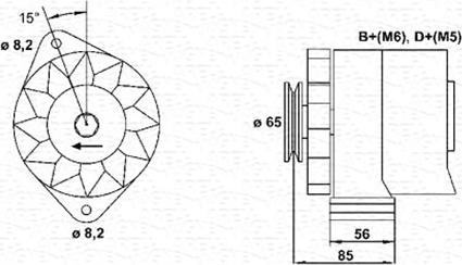 Magneti Marelli 944356732010 - Laturi inparts.fi