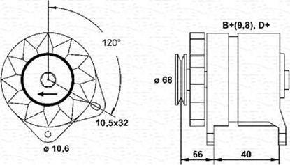 Magneti Marelli 944321059010 - Laturi inparts.fi