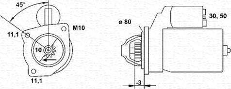 Magneti Marelli 944251059010 - Käynnistinmoottori inparts.fi