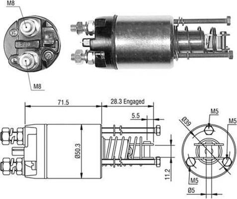 Magneti Marelli 940113050498 - Magneettikytkin, käynnistin inparts.fi