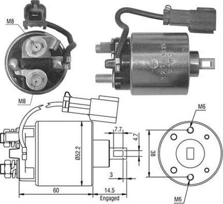 Magneti Marelli 940113050445 - Magneettikytkin, käynnistin inparts.fi