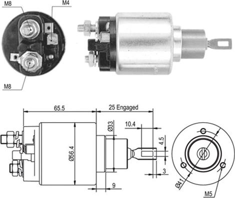 Magneti Marelli 940113050441 - Magneettikytkin, käynnistin inparts.fi