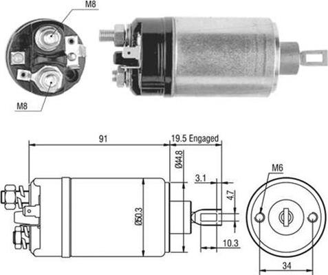 Magneti Marelli 940113050464 - Magneettikytkin, käynnistin inparts.fi