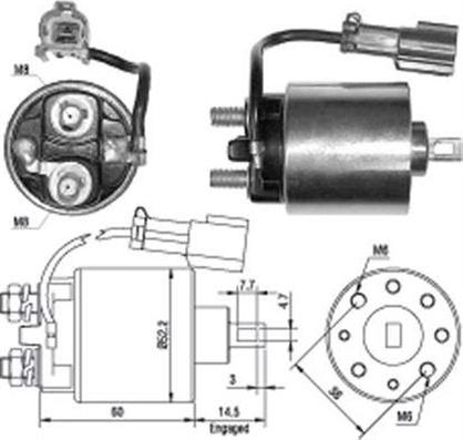 Magneti Marelli 940113050400 - Magneettikytkin, käynnistin inparts.fi