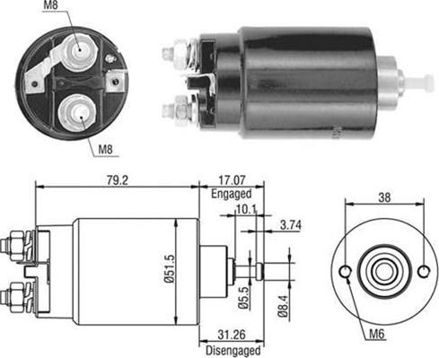 Magneti Marelli 940113050403 - Magneettikytkin, käynnistin inparts.fi