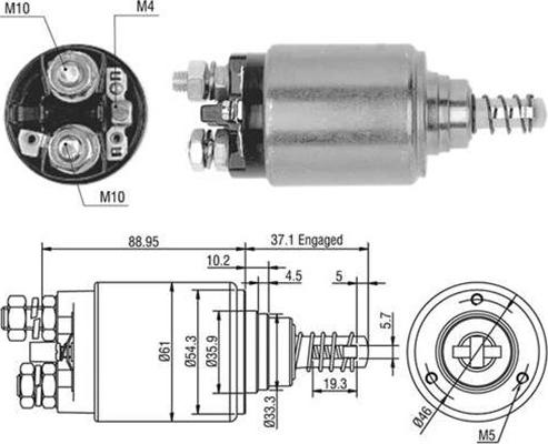 Magneti Marelli 940113050402 - Magneettikytkin, käynnistin inparts.fi