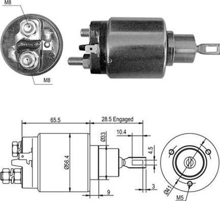 Magneti Marelli 940113050419 - Magneettikytkin, käynnistin inparts.fi