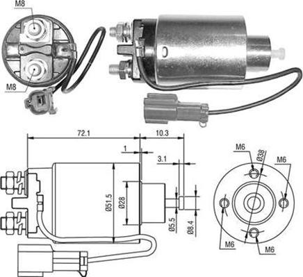 Magneti Marelli 940113050481 - Magneettikytkin, käynnistin inparts.fi